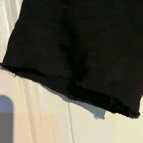 JAMES PERSE KNIT rough edge hem t shirt DRESS black size 2 - Picture 5 of 5